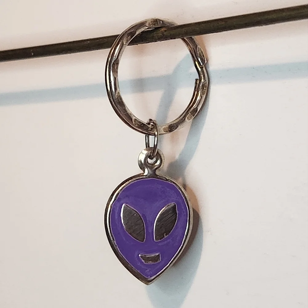 1 1/2” Unbranded Purple Alien Keychain
